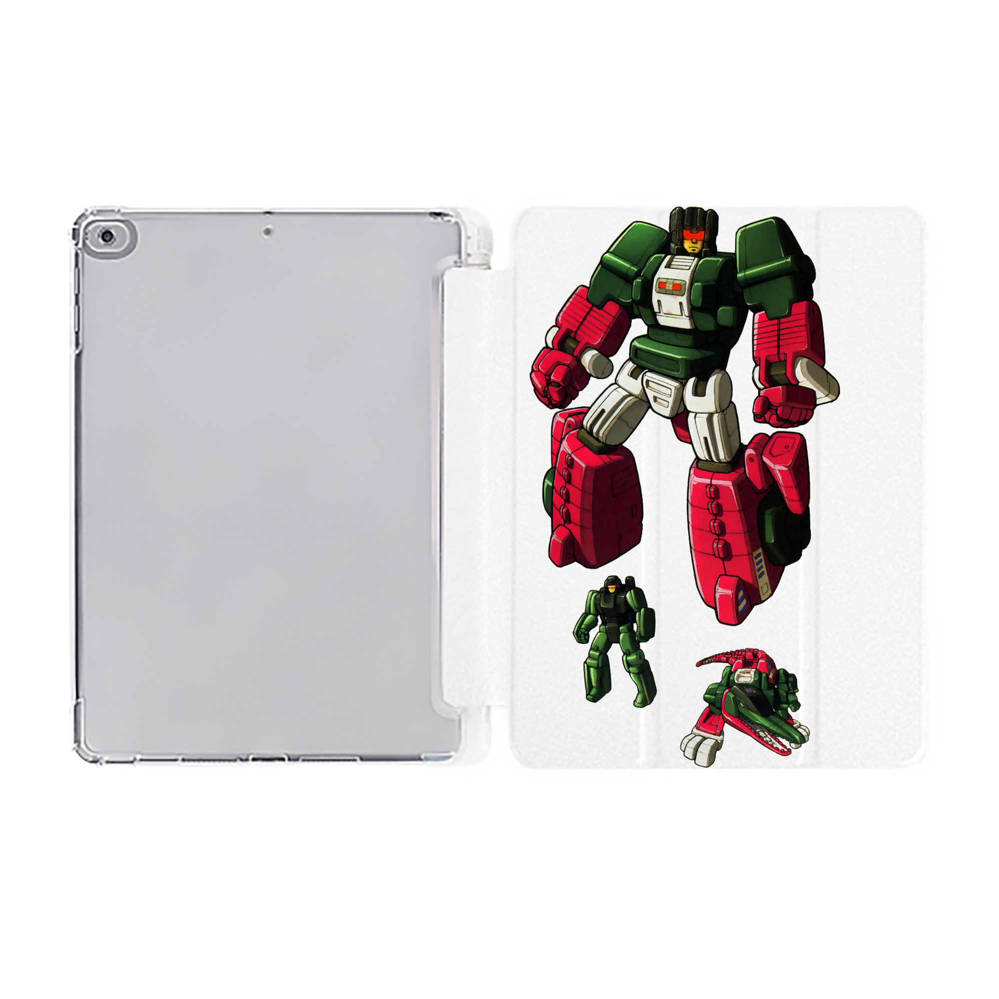 （画像用）  IPad ケース ペン収納付き 三つ折りスタンド PUレザー×シリコン 対応機種9.5/10.5/10.9インチ